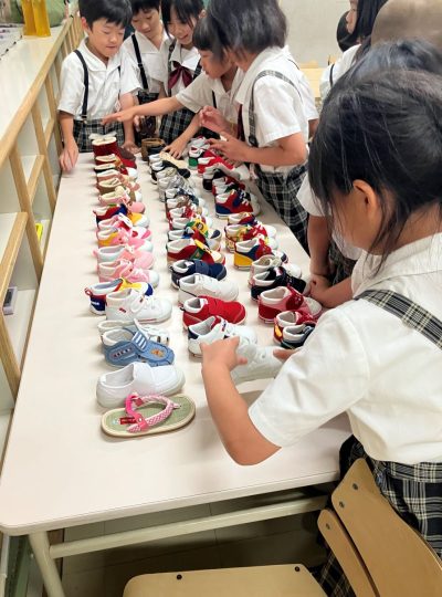 利晶学園小学校3年生出前授業～ミキハウスのものづくり～